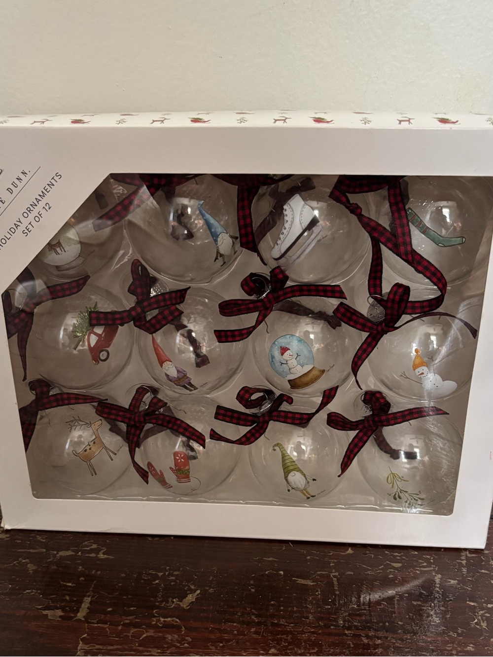 Rae Dunn 12 Christmas Holiday Ornaments